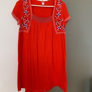 Old Navy embroidered boho dress
